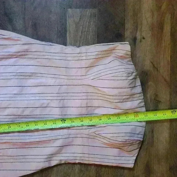 Express Y2K Pink & Black Pinstripe Strapless Bodycon Dress Size 3/4 - Picture 6 of 7